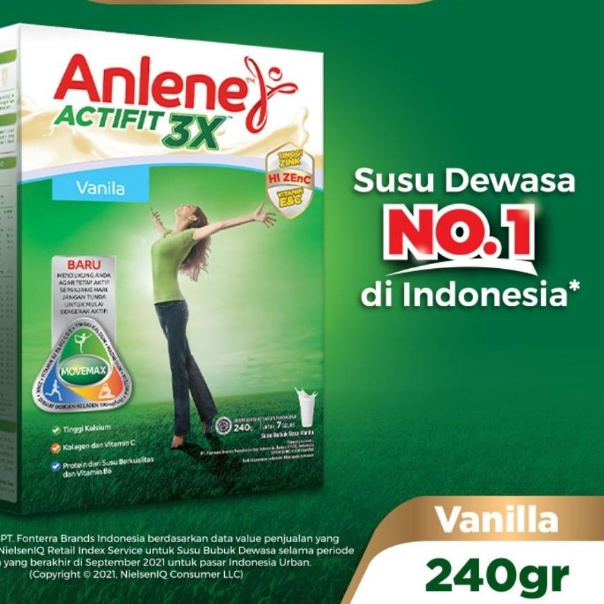 

Discount Today Anlene Actifit 3X Susu Bubuk Vanila 240 gr murah