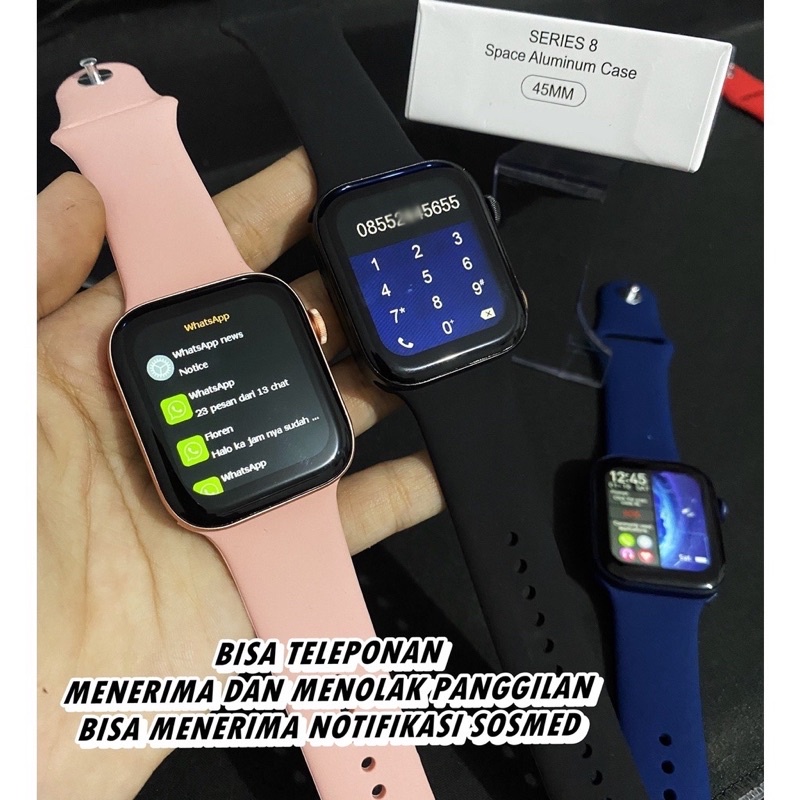 (Original Bergaransi) Smartwatch Series 8 Series Tertinggi Fitur Terlengkap - Jam Tangan Cerdas