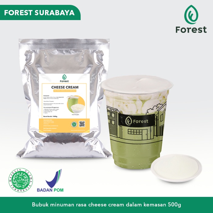 

Bubuk Topping Cheese Cream Powder 500gr - FOREST Beverage Surabaya