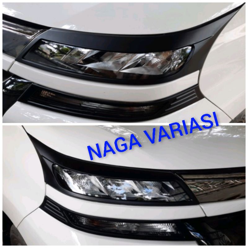 GARNISH LAMPU XENIA 2019+2021 HITAM COVER LAMPU XENIA
