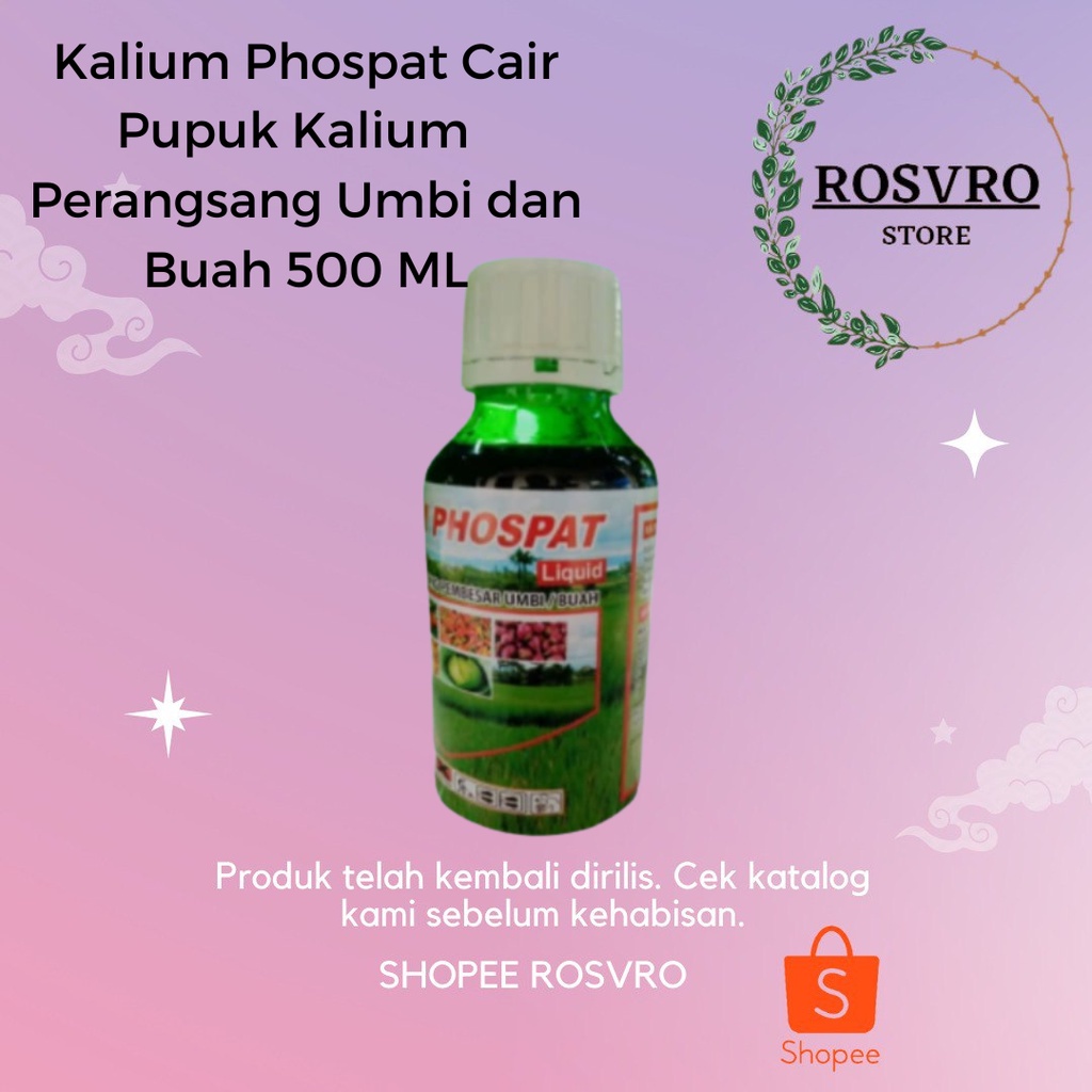 Kalium Phospat Cair Pupuk Kalium Phospate Kalium Phospat Perangsang Umbi dan Buah 500 ML