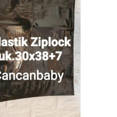 

Plastik Klip Pond Oval 30x38+7 Hitam Ziplock Cetik Zipper Plong Sepatu