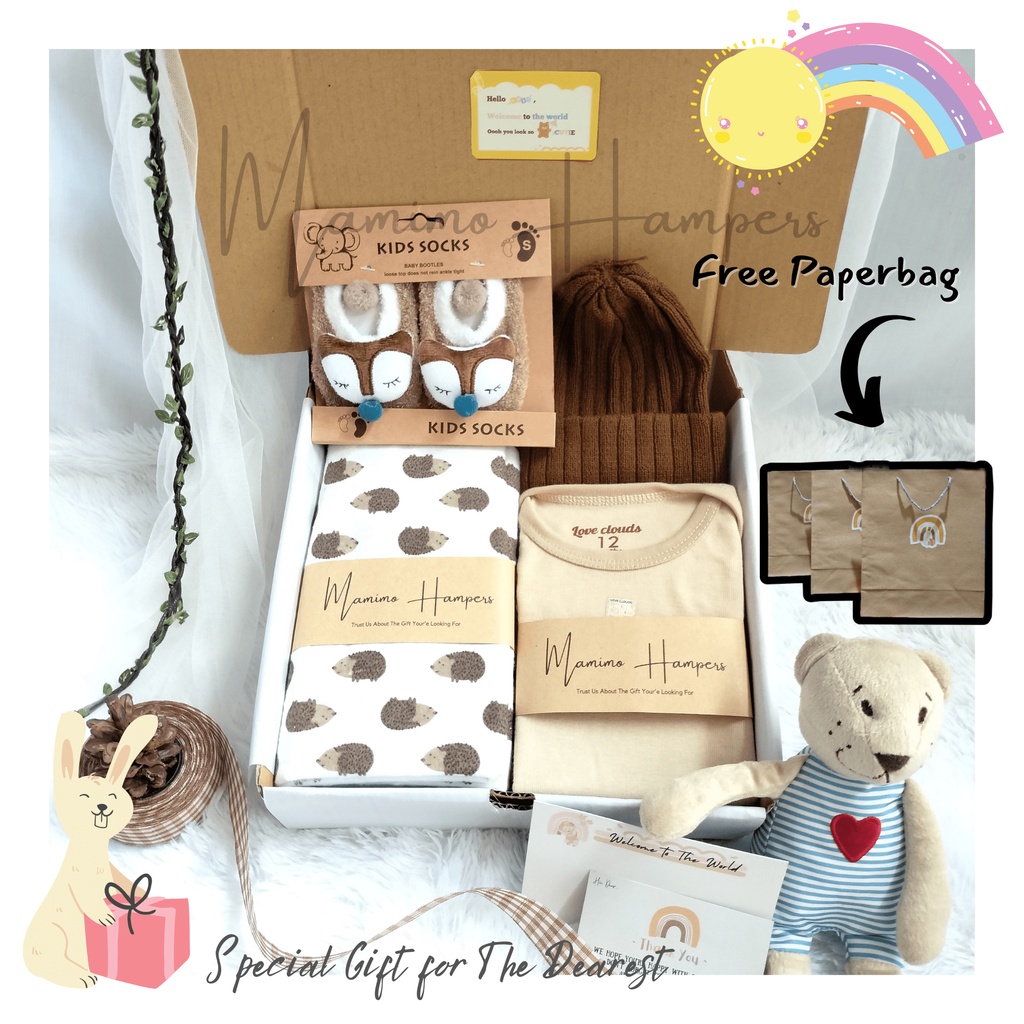 [Part 1] Hampers Bayi Lucu Series Bedong Bayi atau Swaddle| Newborn Gift Set| Kado Bayi - By Mamimo