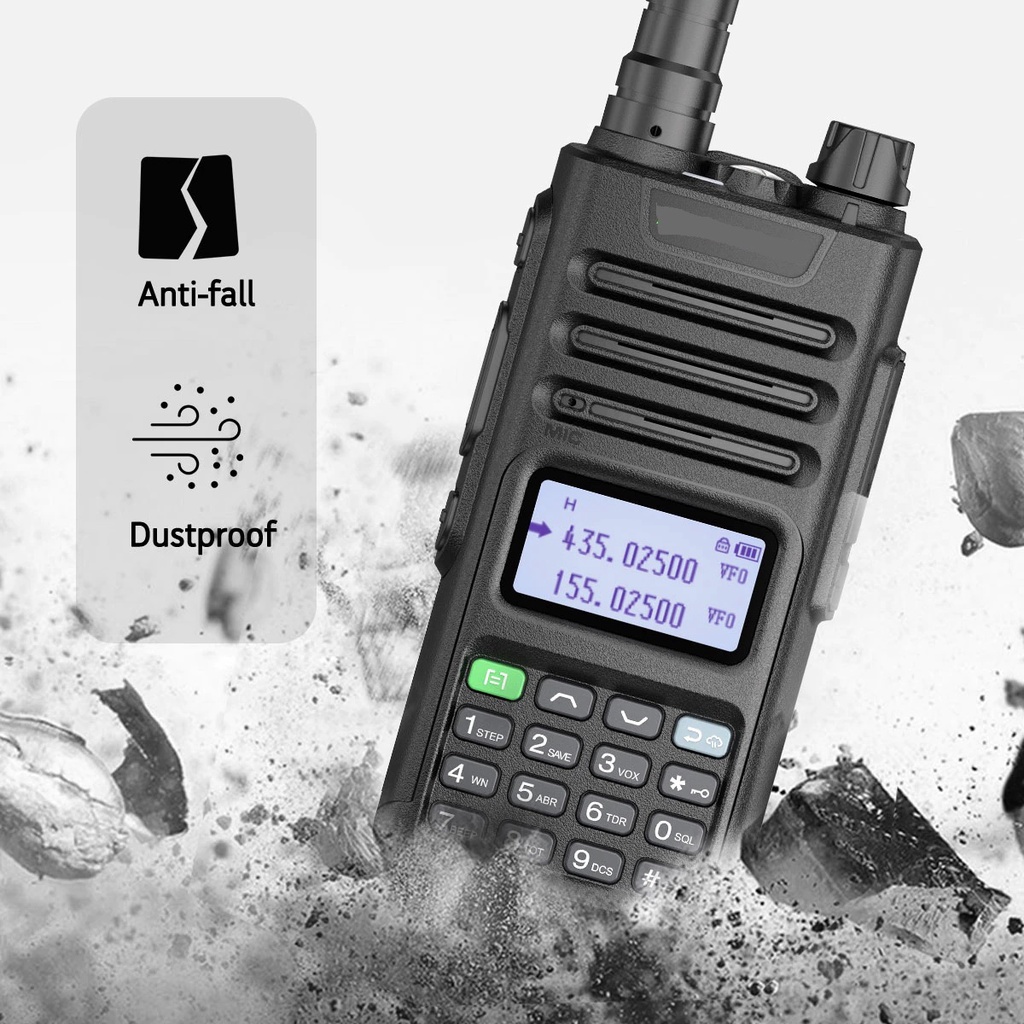 AKN88 - HT BF UV-13 PRO Walkie Talkie Dual Band 18W 10000mAh Screen 1.44 inch 999CH