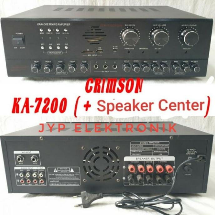 Power Amplifier Crimson 1500 Watt Ka-7200 -