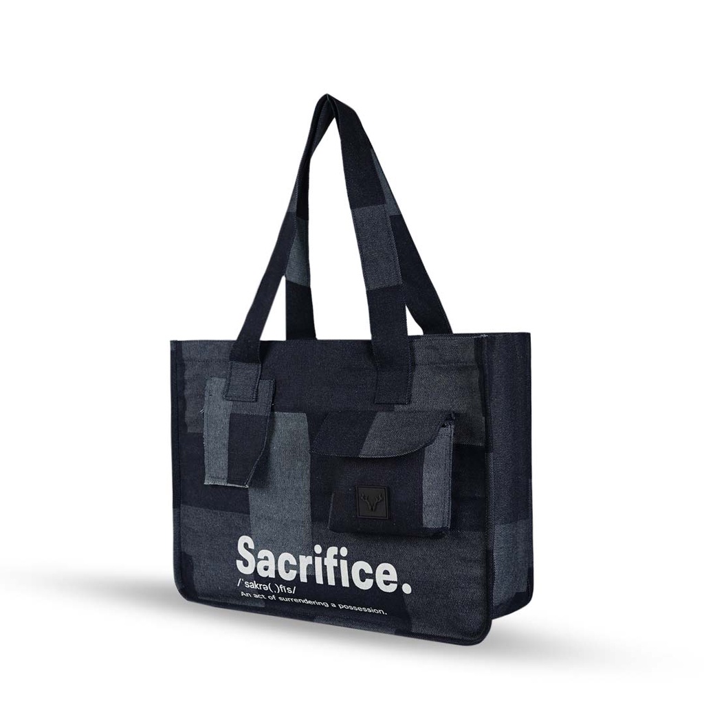 Whoopculture &quot;SICA&quot; 14oz Denim Tote bag