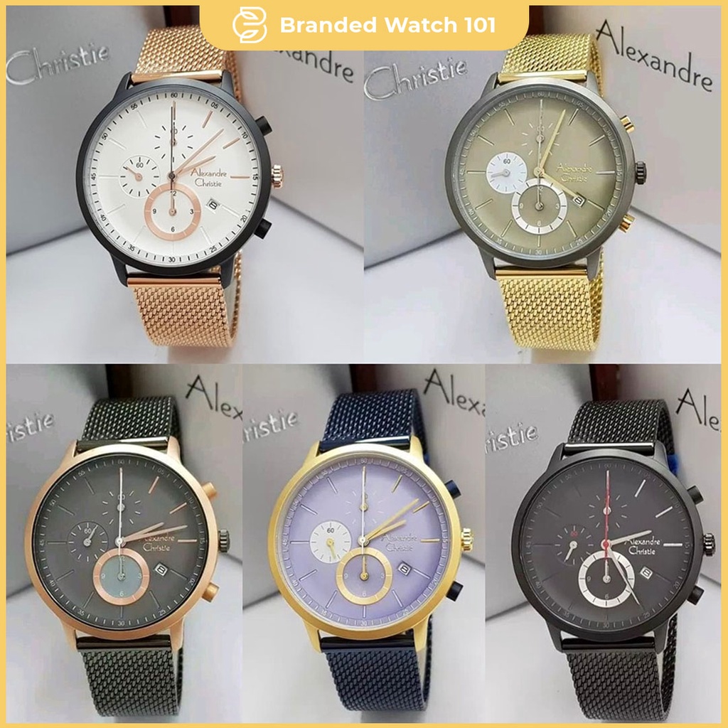 ORIGINAL Jam Tangan Pria Alexandre Christie AC 6498 / AC6498 Garansi 1 Tahun