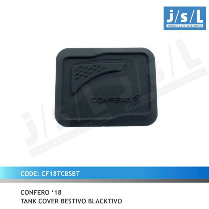 [BISA COD] Tank Cover Tutup Tangki Mobil Wuling Confero Hitam / Perlengkapan Variasi Mobil Murah / A