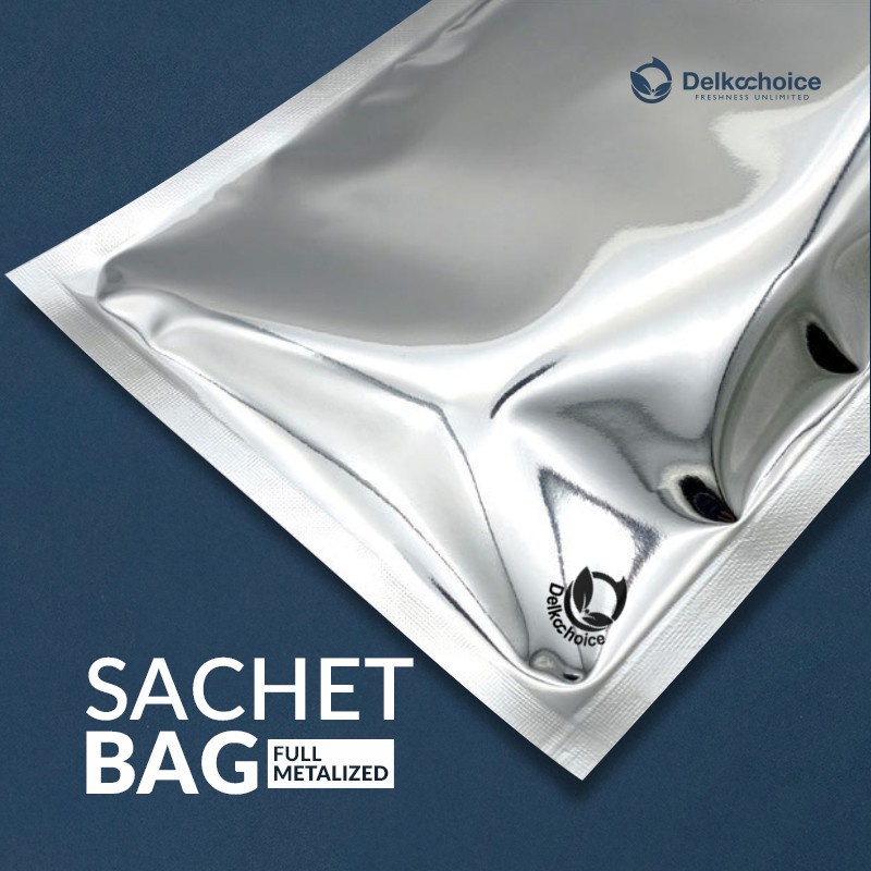 KEMASAN SASET SACHET BAG ( Full ALUMINIUM ) - 80um UKURAN 8 CM X 12 CM