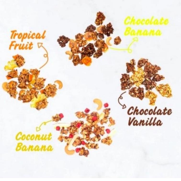 

Terbaru 10.10 East Bali Cashews - Granola Bites 125gr serbuuu !