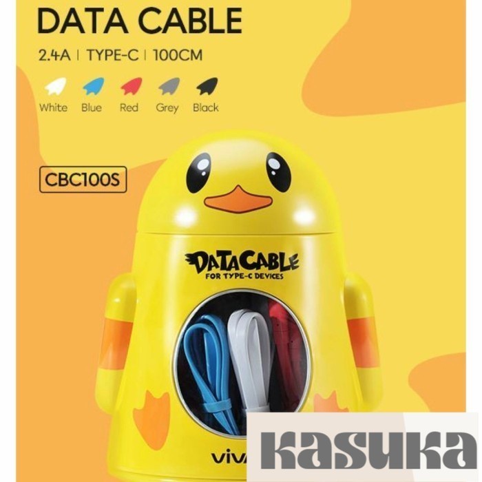 VIVAN Kabel Data Type C Vivan CBC100S 2.4A Kabel Data Vivan