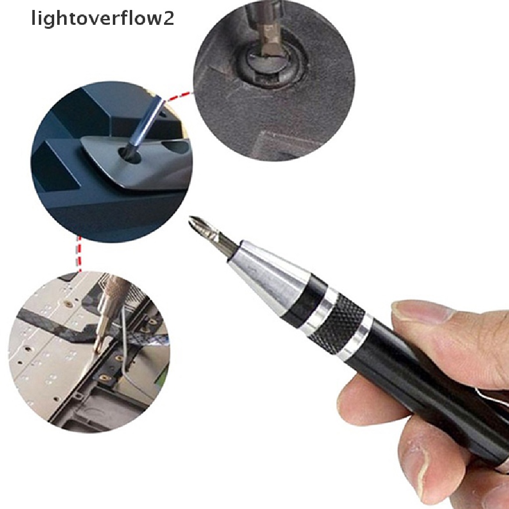 (lightoverflow2) 8 In 1 Pen Obeng Mini Presisi Untuk Reparasi (ID)