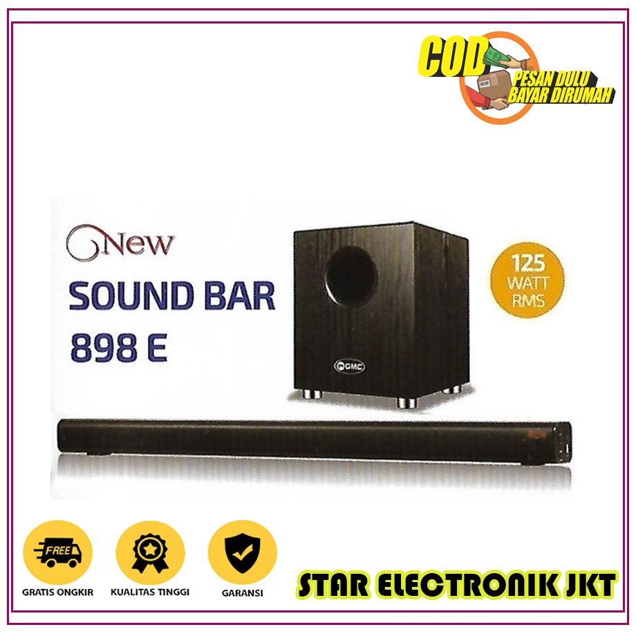 GMC 898E Sound Bar GMC /Speaker Sound Bar Bluetooh