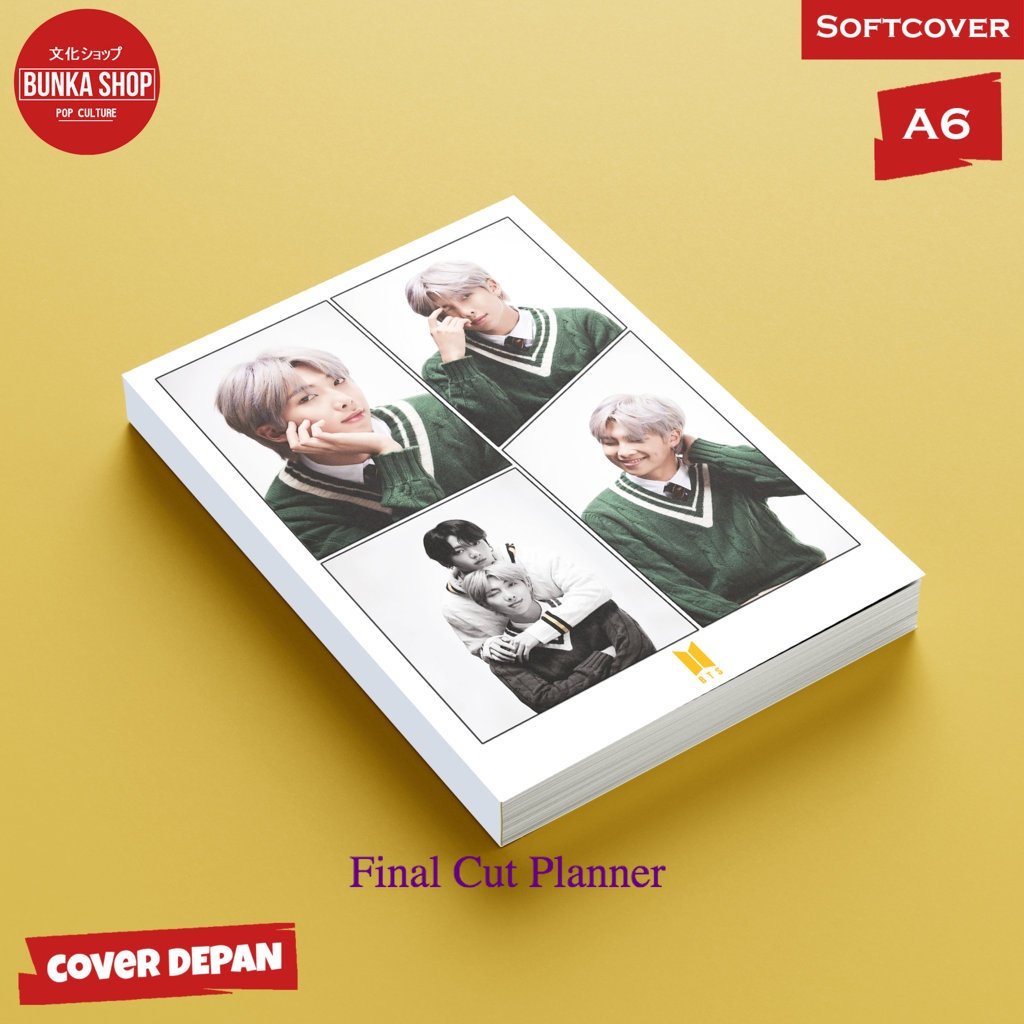 

Pocket Note KPOP BTS Frame RM Softcover A6 Buku Tulis Catatan Notes Agenda Planner Jurnal .