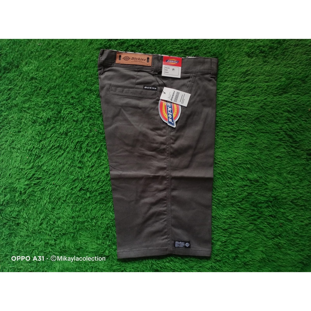 Celana Chino Pria Pendek Abu Abu Dickies Premium Full Acc