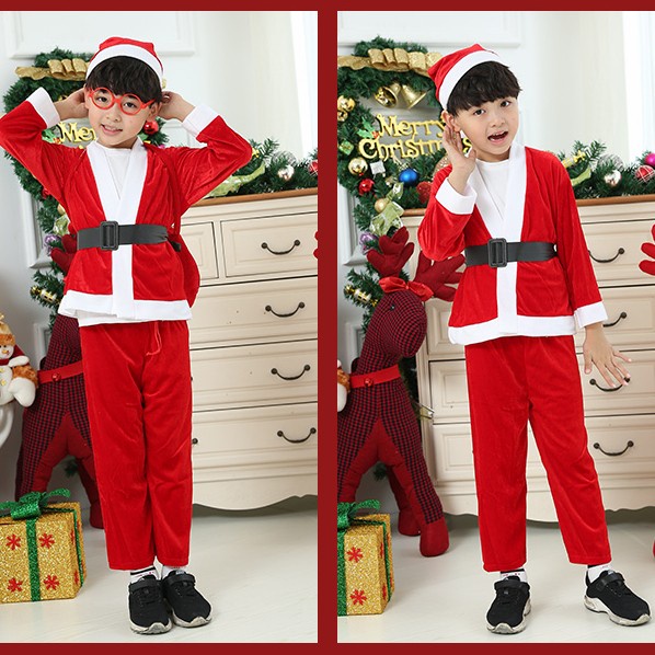 Hiasan Natal Baju Natal Santa FLANEL Dewasa Anak Kostum Christmas Santa Dress Murah Harga Grosir Termurah