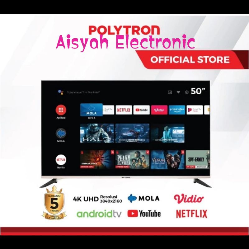 GOOGLE TV POLYTRON 50 INCH UHD 4K 50UG9959/5959