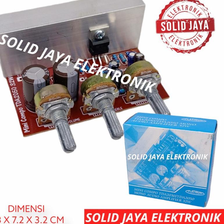 ✨Mall✨ KIT POWER SPEAKER AKTIF MINI COMPO 32W TDA2030 AMPLI AMPLIFIER MONO TDA 2030 MINI PLATINUM AS