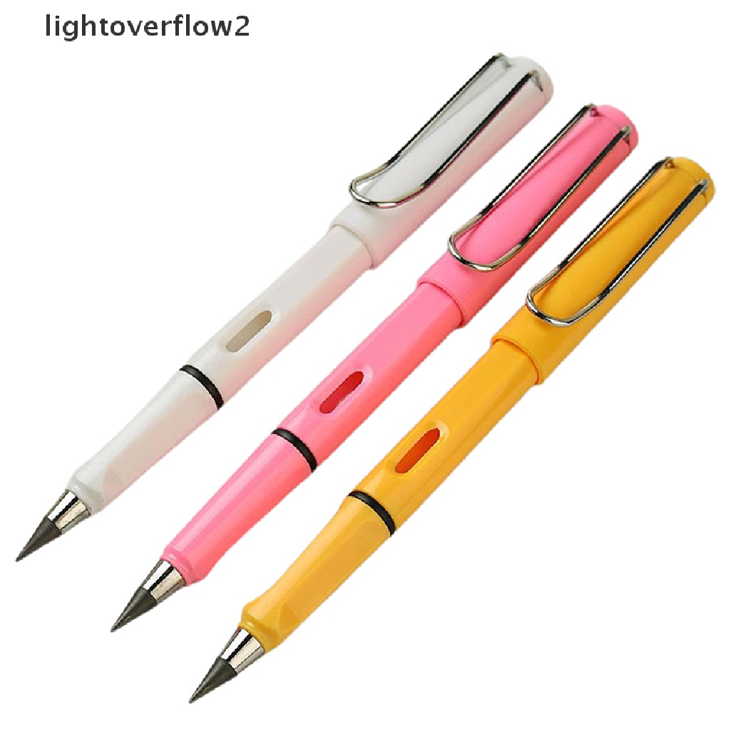 (lightoverflow2) Set Pensil Alis / Eyeliner Portable Tanpa Tinta Dapat Diganti (ID)