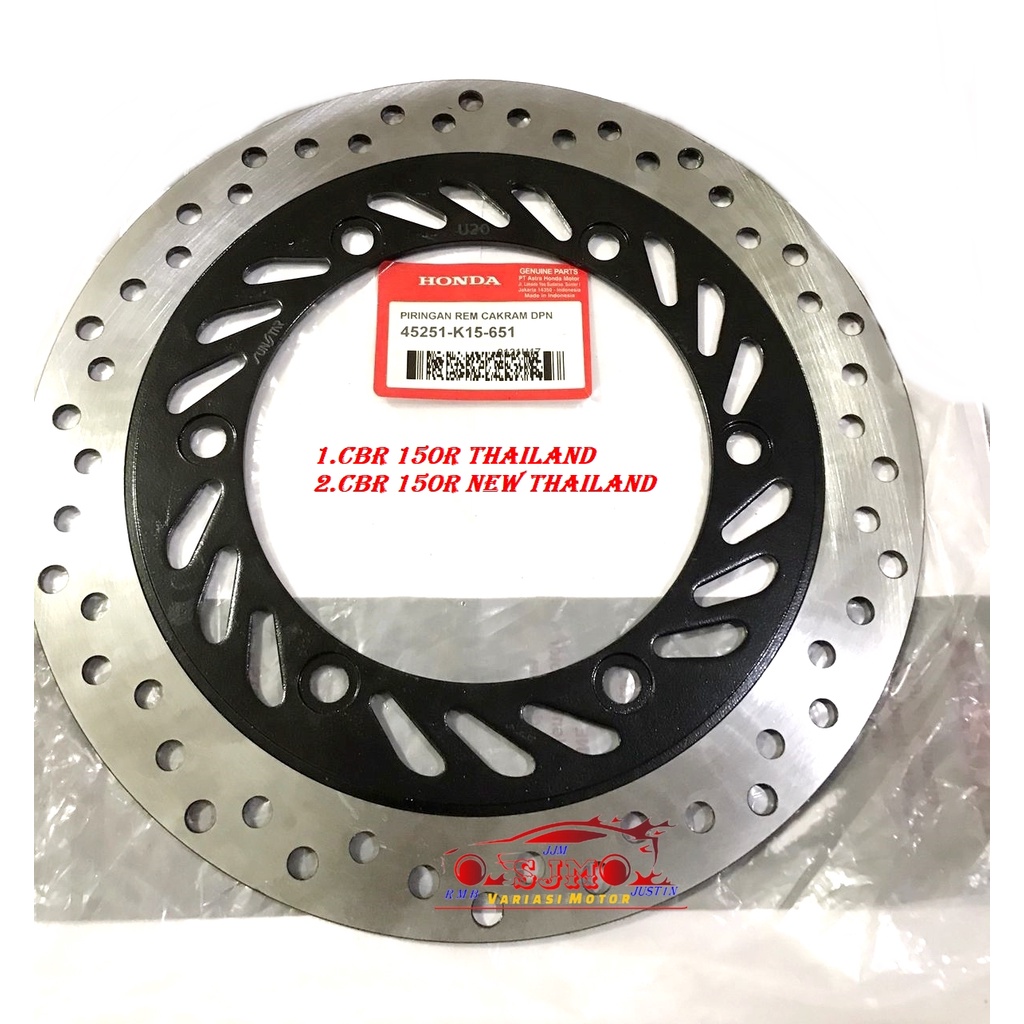 PIRINGAN DEPAN CBR 150R THAILAND OLD-CBR 150R NEW THAILAND DISC BRAKE STANDAR MOTOR 275MM