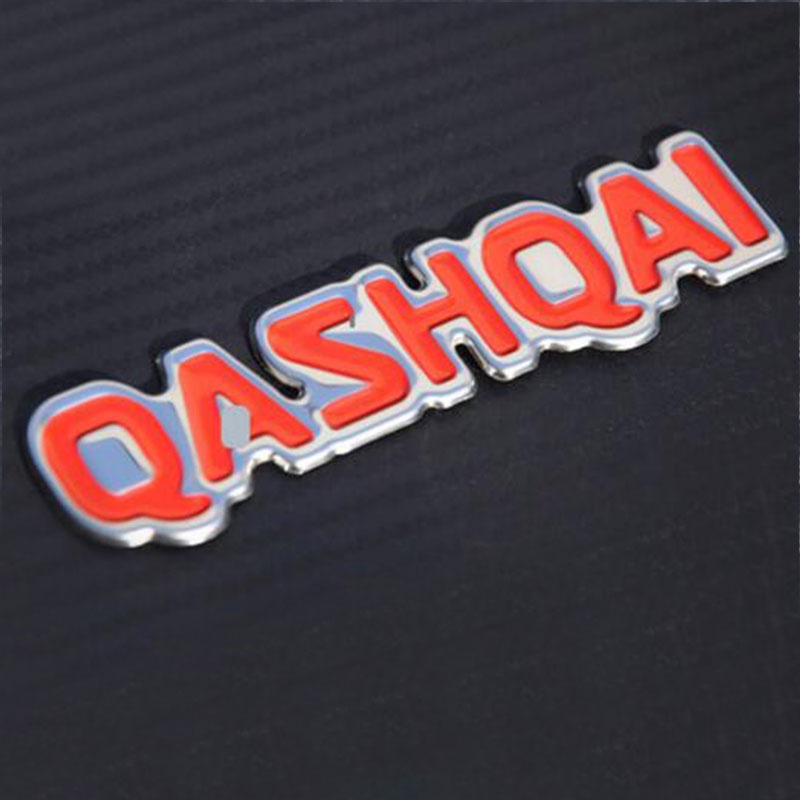 2pcs Stiker Emblem / Badge Untuk Bagasi Mobil Nissan Qashqai