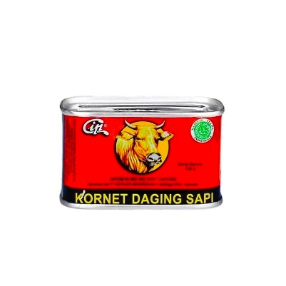Makanan Kaleng Cip Kornet Daging Sapi 198g