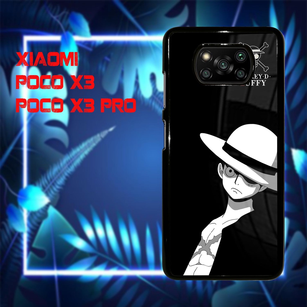 Case Kilau Poco Phone X3 | X3 NFC | X3 PRO | Casing Hp Xiaomi | Pelindung Smartphone | Motif Luffy