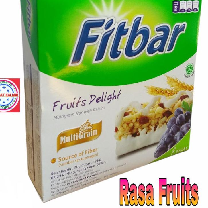 

New Stock--FITBAR FRUITS 22gr 1 BOX ISI 5 PCS