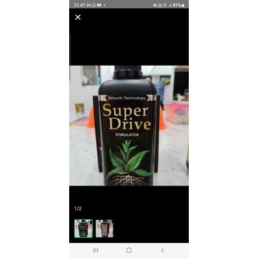 super drive 1000 ml pupuk tanaman buah bunga pohon hias daun daun rimbun