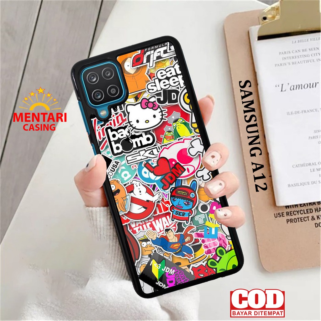 Case SAMSUNG A12 CASING SAMSUNG A12 [ GRAF AESTHETIC ] Mentari casing case hp kondom hp case custom 