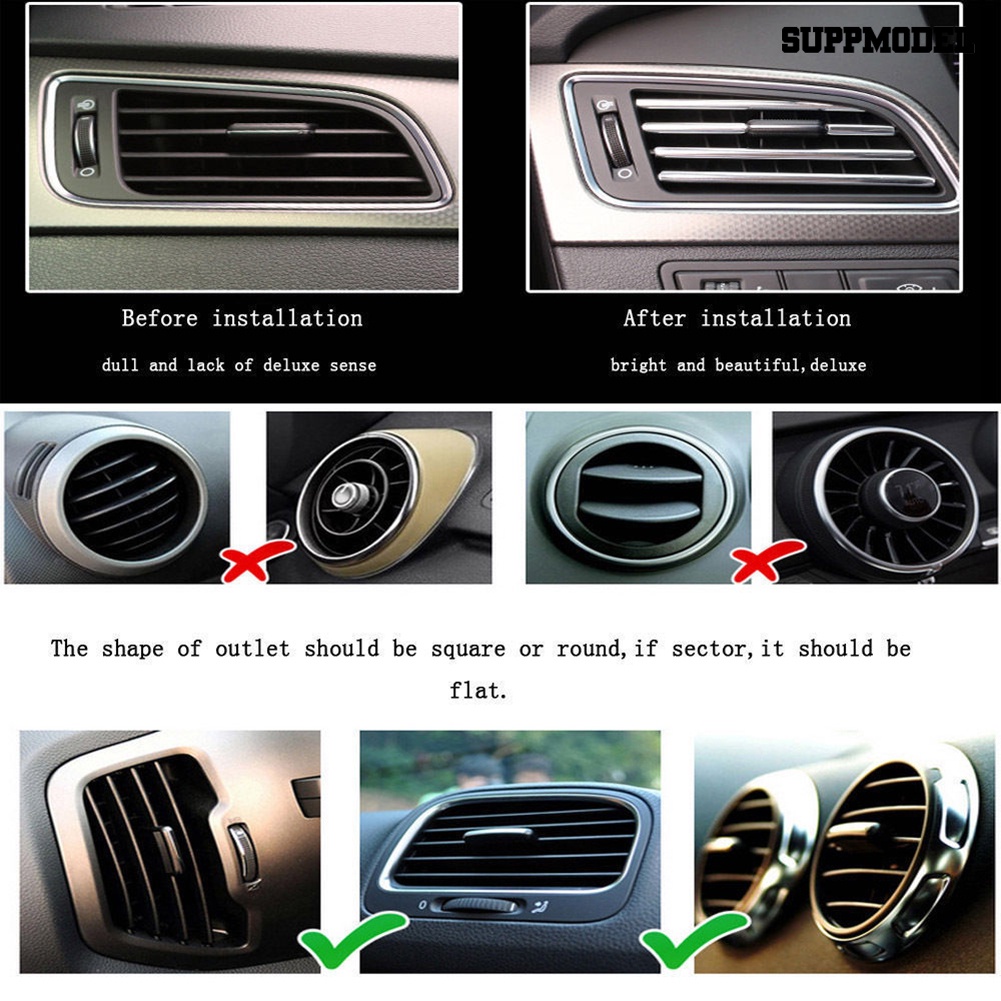 Sm - Switch Strip Krom Untuk Ventilasi Ac Mobil