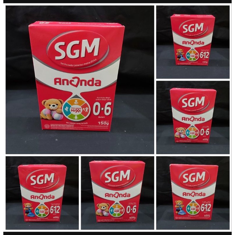 SGM ananda , susu formula , sufor , susu formula bayi , 150g , 400g , 600g