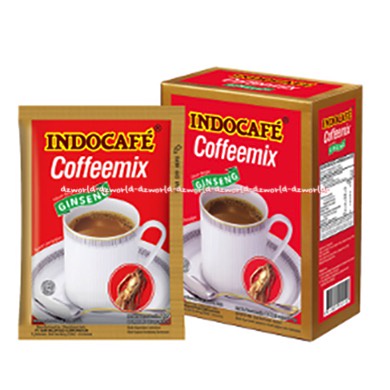 Indocafe Coffeemix Gingseng Isi 5sachet Coffee Mix Indo Cafe Merah Jahe Indokafe Cofe mix Gingseng Merah Red Gingseng 5 Sachet