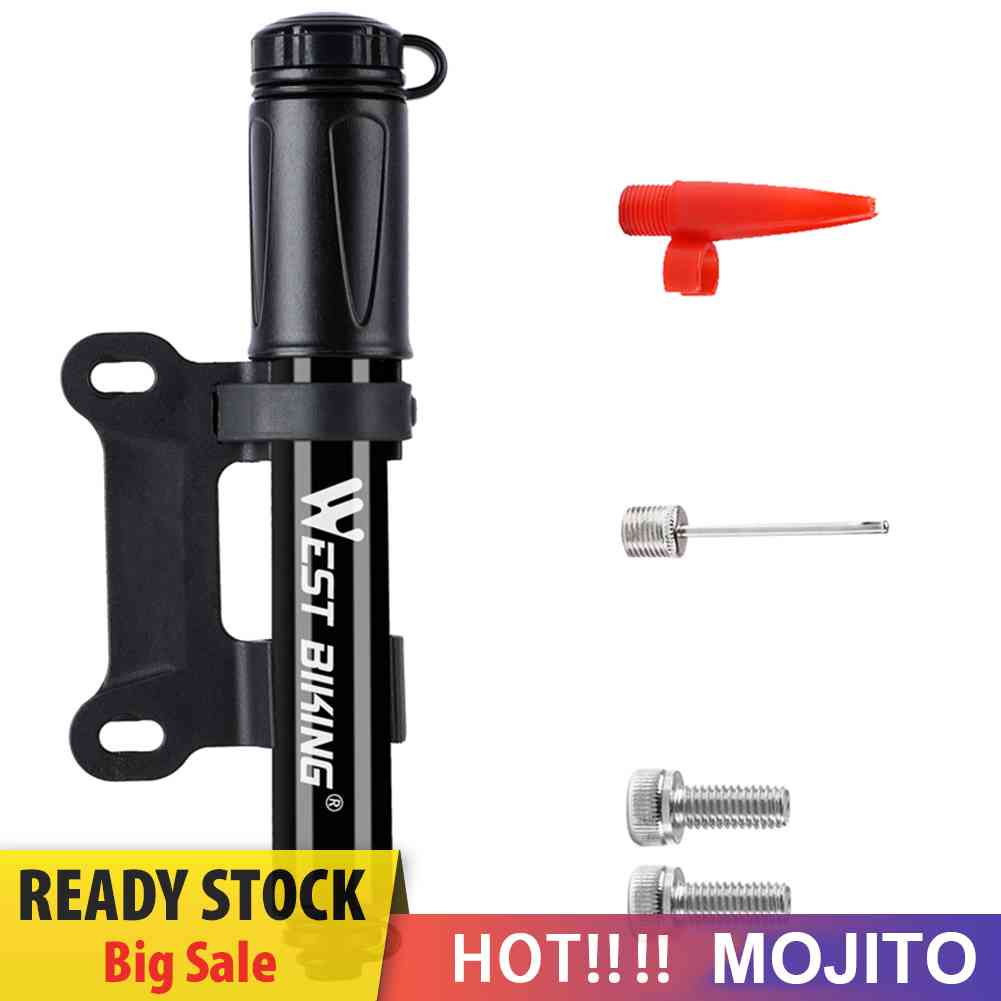 West BIKING Pompa Ban Sepeda Mini Portable 100PSI Dengan Selang