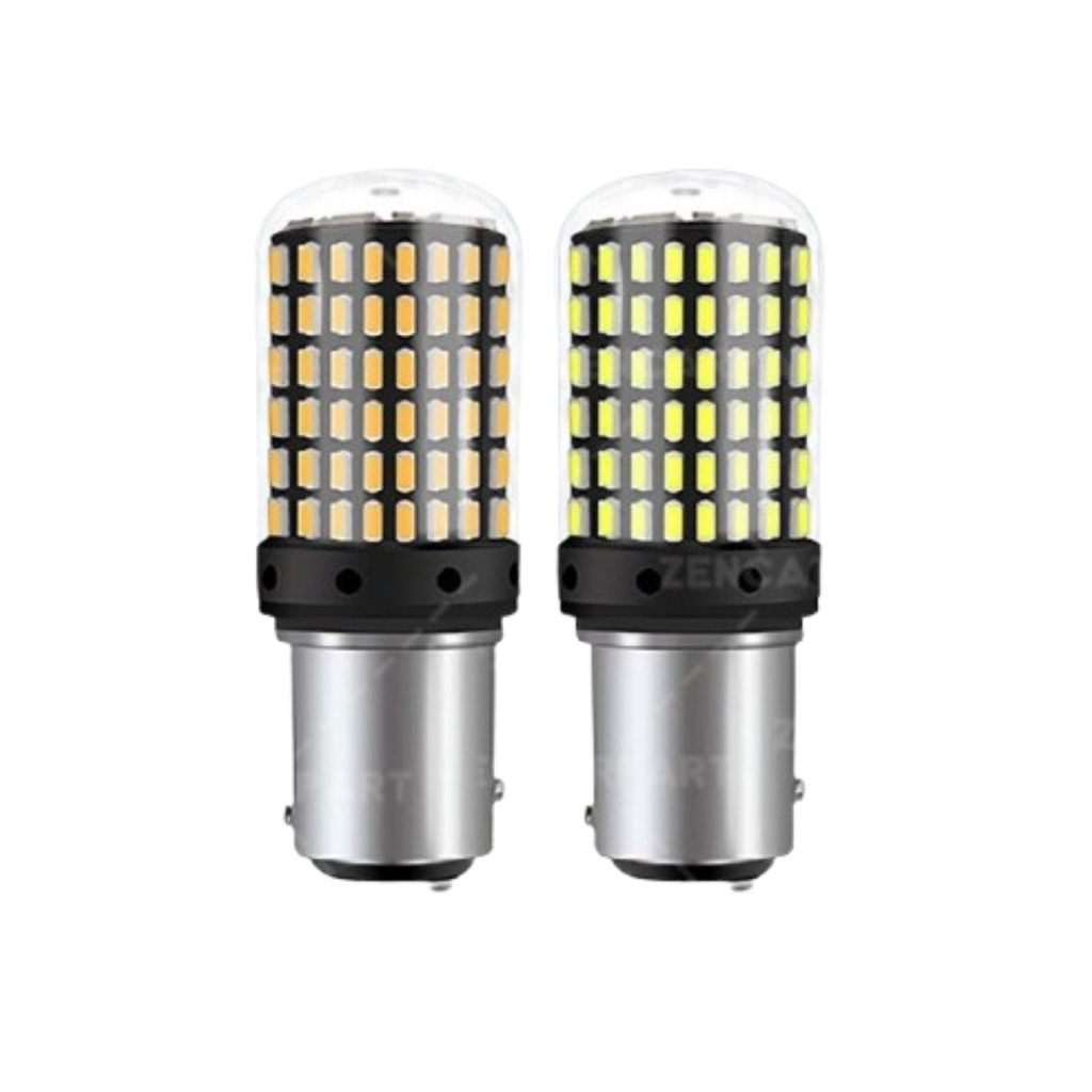 Lampu LED Rem Kaki 2 144 SMD Mata Mobil Motor Stop 1157 Canbus Bayonet BAY15D P21-5W Brake DC 12V