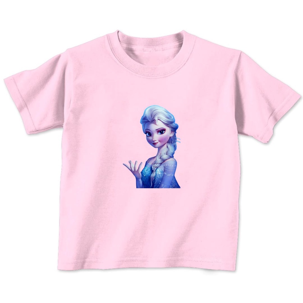 KAOS BAJU ANAK FROZEN ELSA UNTUK ANAK 2-10 TAHUN BISA COD