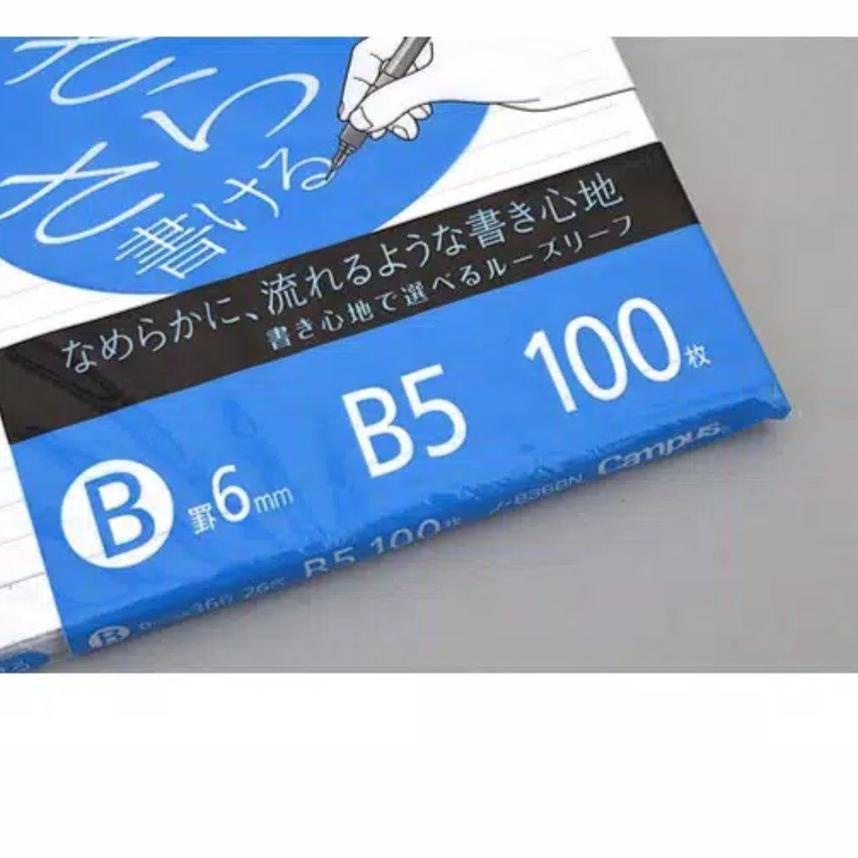 

Quality Control✅Kokuyo Campus Loose Leaf Paper B5 100 Sheets - 6 Mm Rule - 26 Holes|KD3