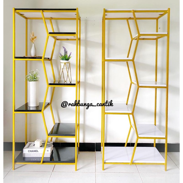 Rak Partisi besi minimalis untuk pajangan