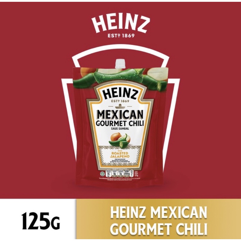 

Heinz Mexican Gourmet Chili 125g - Saus Sambal