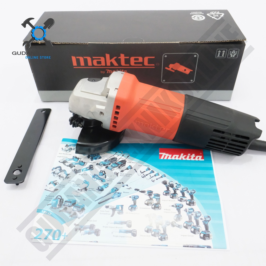 Mesin Gerinda Grenda Tangan Listrik 4&quot; M0910B MT91A MAKITA X MAKTEC / Electric Angle Grinder Gurinda 4Inch M 0910B MAKITA X MT 91A MAKTEC