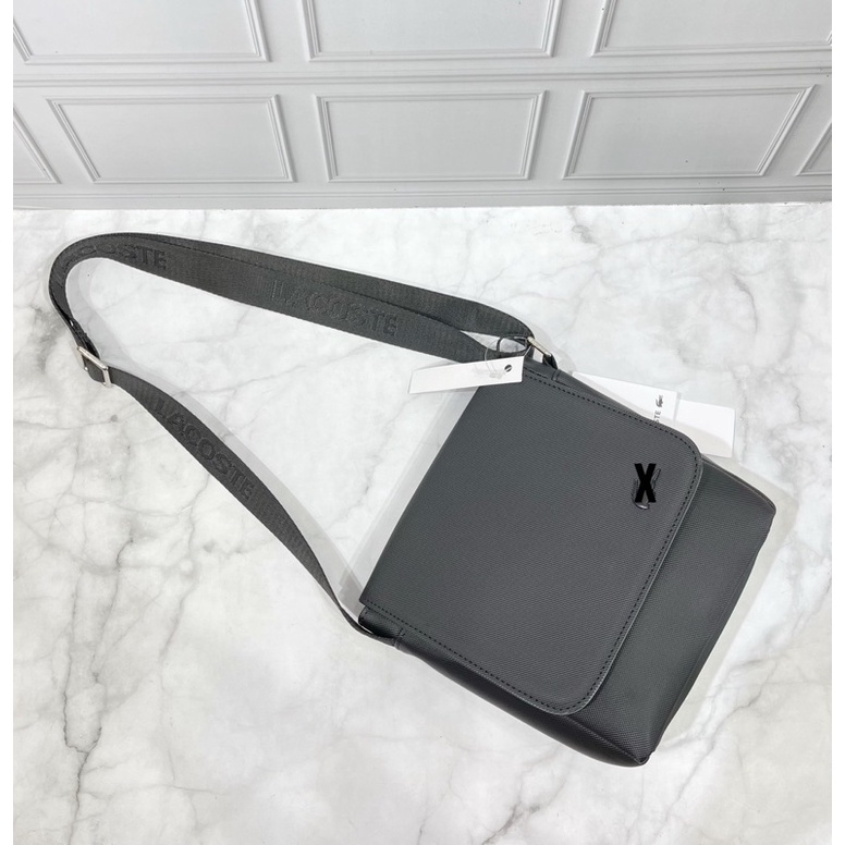 SALE - Tas Selempang Pria Lacste Man’s Flap Overcross Bag - 2022-3C#