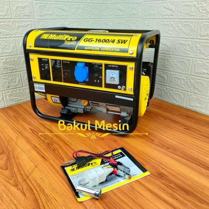 Mesin Genset Bensin 1000Watt Generator Set Gg1600 Multipro Gg 1600