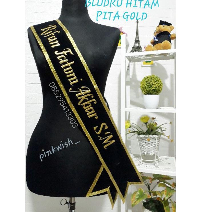 Murah Banget SELEMPANG / SELENDANG SLEMPANG  WISUDA  BLUDRU PITA BORDIR EXPRESS