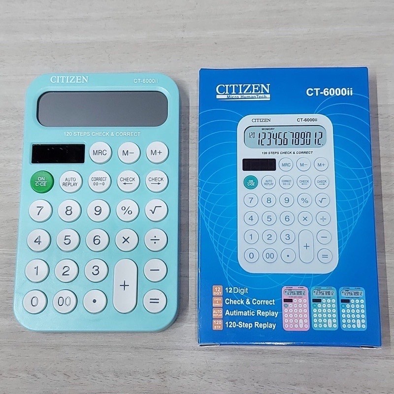 Kalkulator Citizen Ct6000ii / Calculator 12 Digit Ct 6000 ii | cunvalla