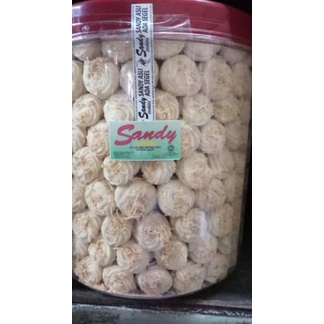 Pesan aja--BEST SELLER Kue semprit Sagu Keju merek Sandy cookies (utk 1 toples harga spesial utk 1kg-nya)