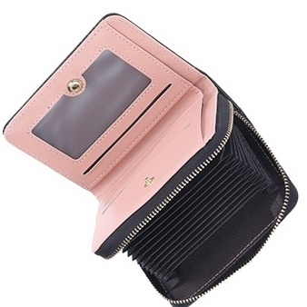 DOMPET LIPAT WANITA KECIL KULIT HITAM BAELLERRY ORI COPELEA WA597B5 KOREA REMAJA KEKINIAN KARTU UANG KOIN RESLETING FASHION IMPORT PREMIUM BRANDED BATAM LUCU SIMPLE