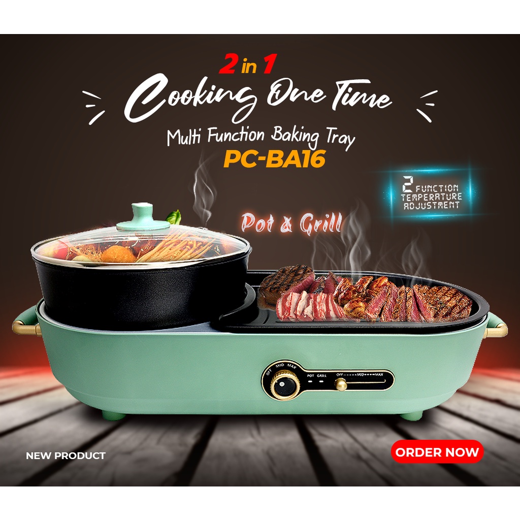 POT AND GRILL BA16 MULTIFUNGSI PEMANGGANG ELEKTRIK ALL YOU CAN EAT