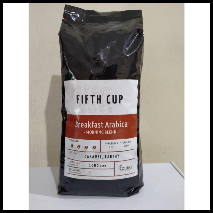 

Scuro Coffee-Fifth Cup Breakfast Arabica Sumatra [Caramel,Earthy] 1 Kg