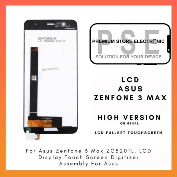 LCD Asus Zenfone 3 Max ZC520TL ORIGINAL Fullset Touchscreen Garansi