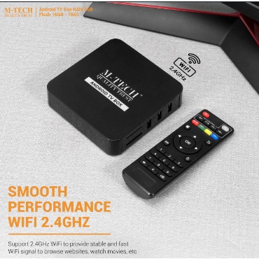 ITSTORE STB TV Box Android 10.1 Ultra HD 4K WIFI 2GB 16GB M-Tech TB60 Original